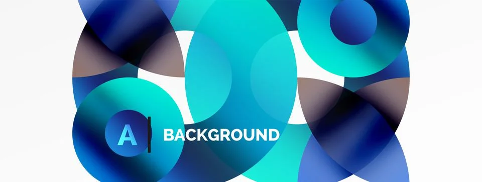 Circle and triangle abstract background. Concept for creative technology Stock Illustration
