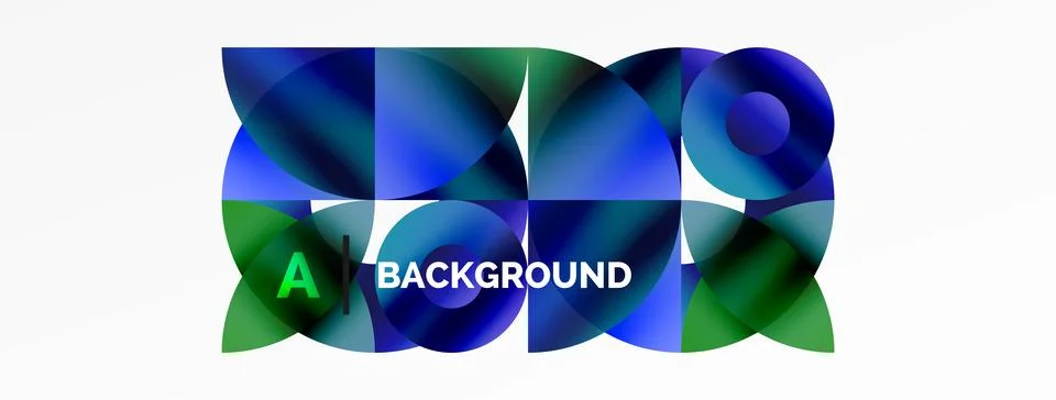Circle and triangle abstract background. Concept for creative technology 스톡 일러스트