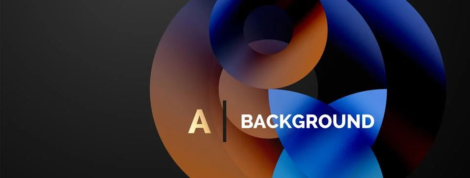 Circle and triangle abstract background. Concept for creative technology Stock Illustration