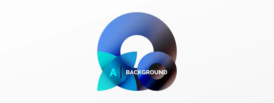 Circle and triangle abstract background. Concept for creative technology Stock Illustration