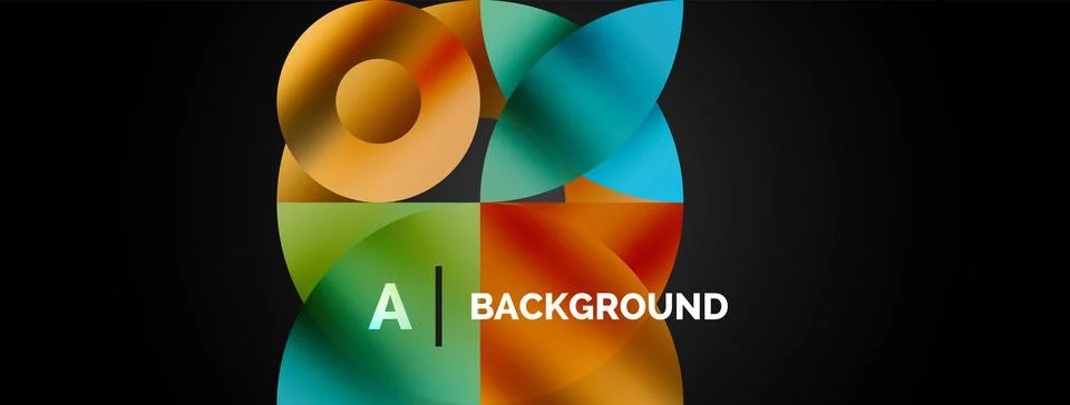 Circle and triangle abstract background. Concept for creative technology 스톡 일러스트