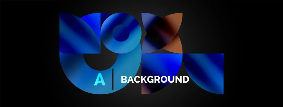 Circle and triangle abstract background. Concept for creative technology Illustrazione stock