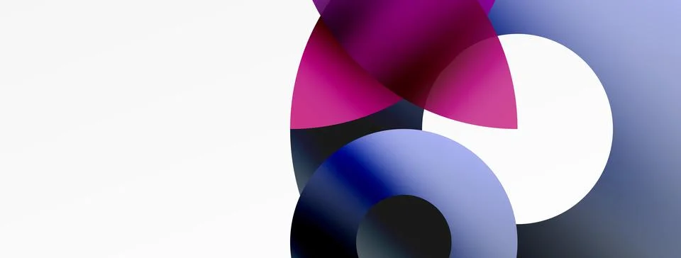 Circle and triangle abstract background. Concept for creative technology Stock Illustration