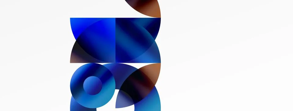 Circle and triangle abstract background. Concept for creative technology Stock Illustration