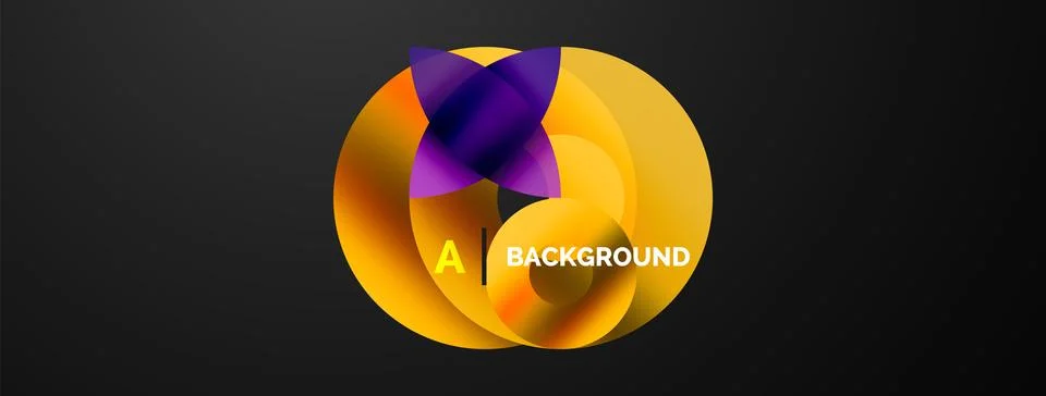 Circle and triangle abstract background. Concept for creative technology Stock Illustration