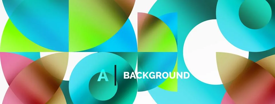 Circle and triangle abstract background. Concept for creative technology Stock Illustration