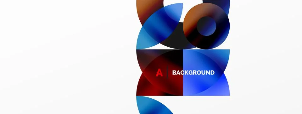 Circle and triangle abstract background. Concept for creative technology Stock Illustration