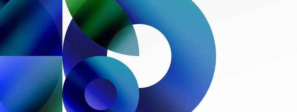 Circle and triangle abstract background. Concept for creative technology Stock Illustration