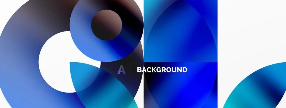 Circle and triangle abstract background. Concept for creative technology Stock Illustration