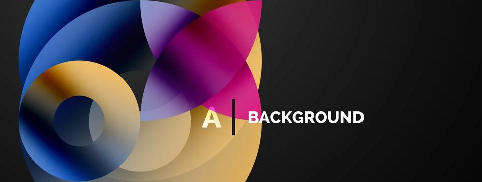 Circle and triangle abstract background. Concept for creative technology Stock Illustration