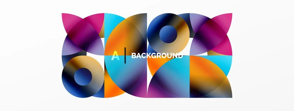 Circle and triangle abstract background. Concept for creative technology Illustrazione stock