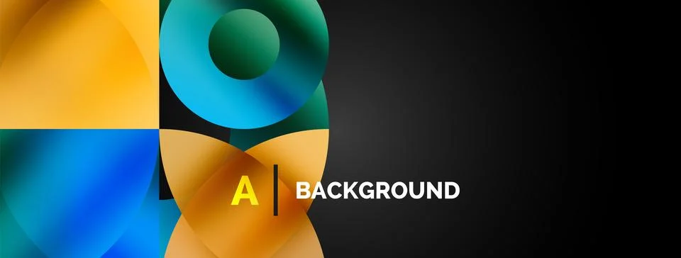 Circle and triangle abstract background. Concept for creative technology Illustrazione stock