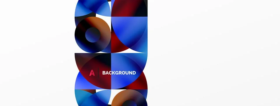 Circle and triangle abstract background. Concept for creative technology Stock Illustration
