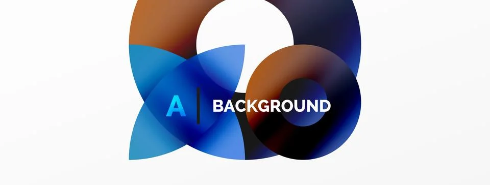 Circle and triangle abstract background. Concept for creative technology Stock Illustration