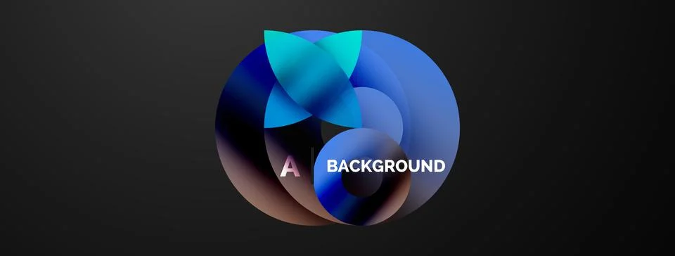 Circle and triangle abstract background. Concept for creative technology Stock Illustration