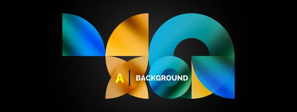 Circle and triangle abstract background. Concept for creative technology Stock Illustration
