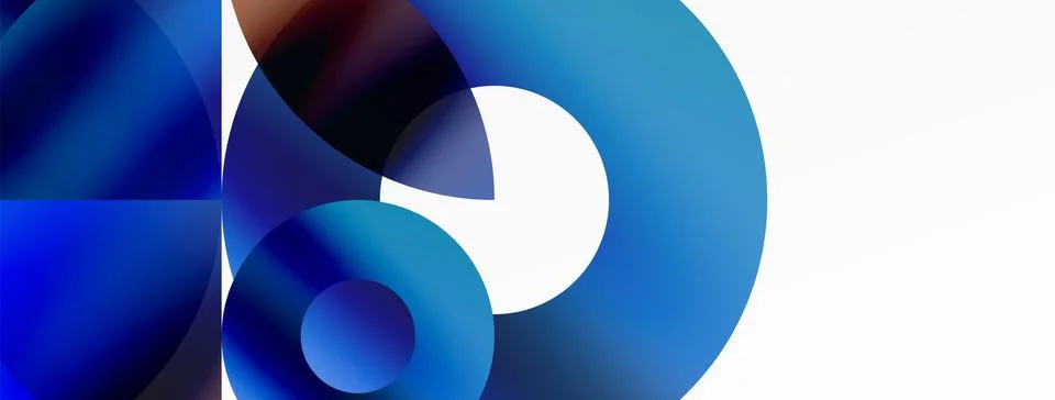 Circle and triangle abstract background. Concept for creative technology Stock Illustration
