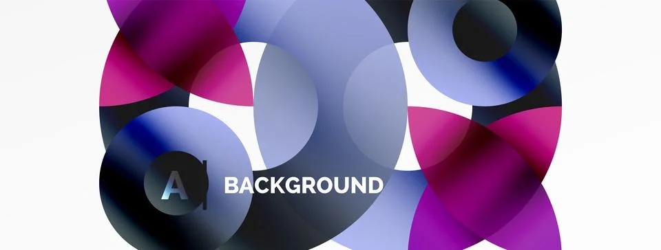 Circle and triangle abstract background. Concept for creative technology Stock Illustration