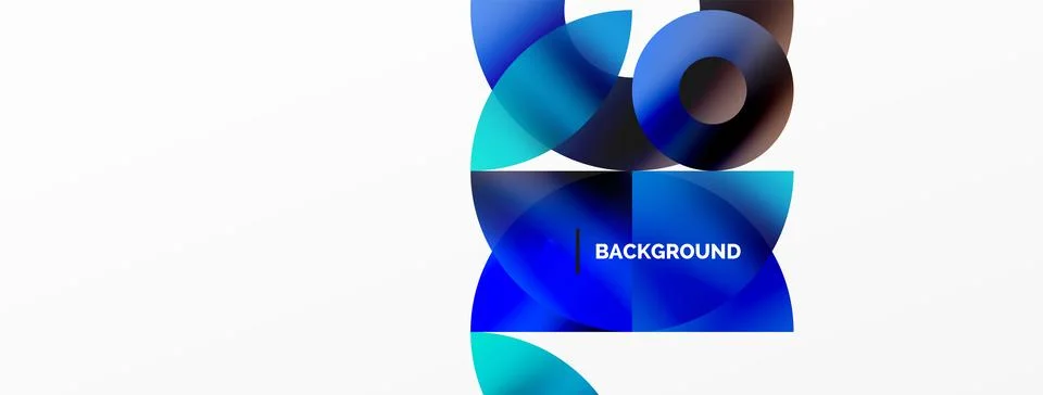 Circle and triangle abstract background. Concept for creative technology Stock Illustration