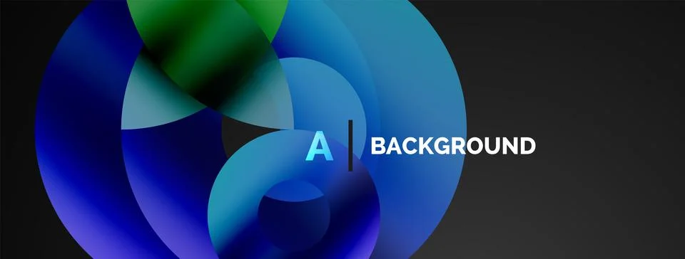 Circle and triangle abstract background. Concept for creative technology Stock Illustration