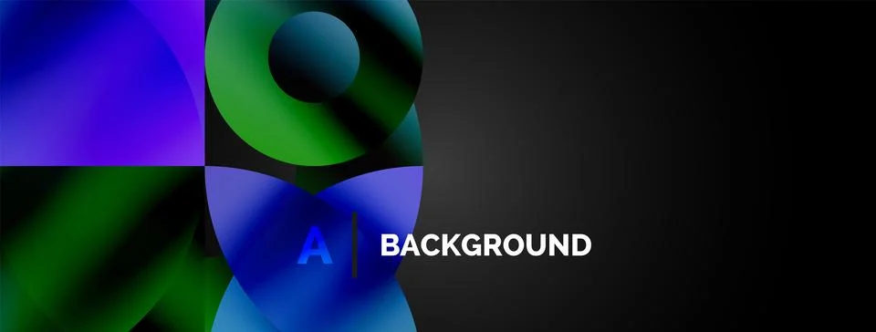 Circle and triangle abstract background. Concept for creative technology Illustrazione stock
