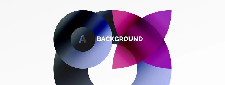 Circle and triangle abstract background. Concept for creative technology Stock Illustration