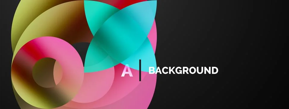 Circle and triangle abstract background. Concept for creative technology Stock Illustration