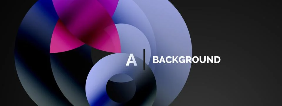 Circle and triangle abstract background. Concept for creative technology Stock Illustration