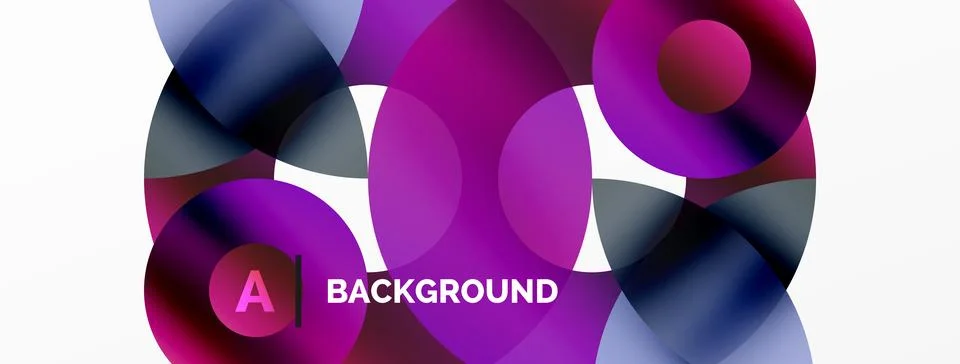 Circle and triangle abstract background. Concept for creative technology Stock Illustration