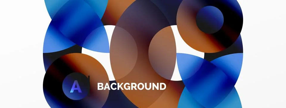 Circle and triangle abstract background. Concept for creative technology Stock Illustration