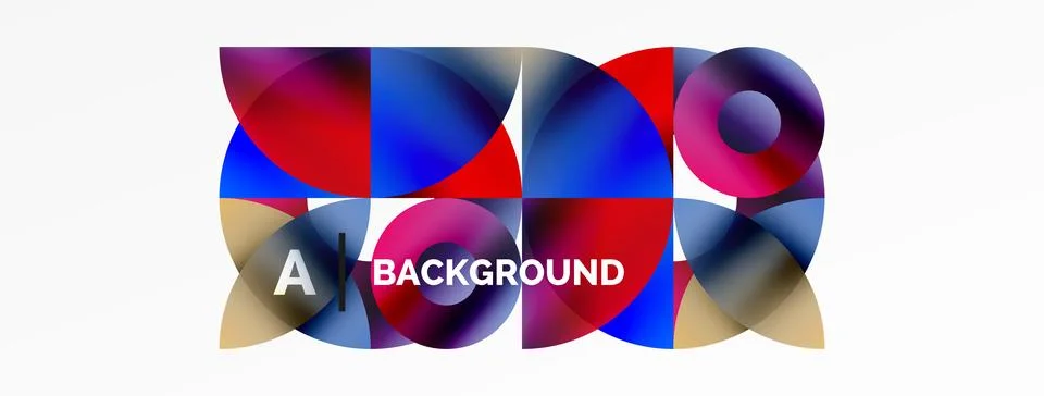 Circle and triangle abstract background. Concept for creative technology Stock Illustration