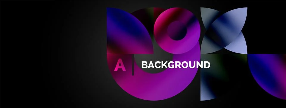 Circle and triangle abstract background. Concept for creative technology Stock Illustration