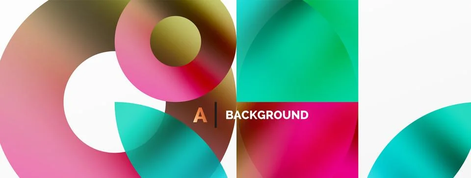 Circle and triangle abstract background. Concept for creative technology Stock Illustration