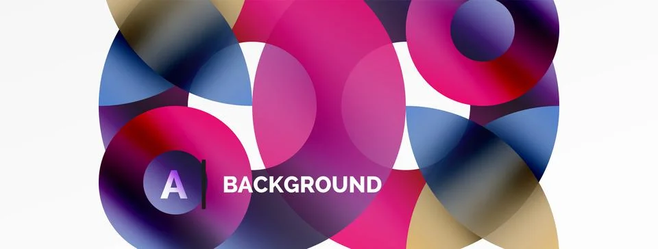 Circle and triangle abstract background. Concept for creative technology Stock Illustration