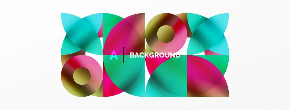 Circle and triangle abstract background. Concept for creative technology Stock Illustration