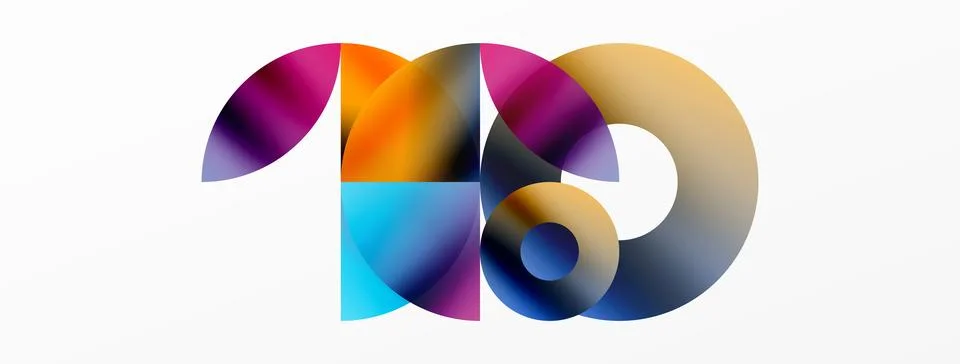 Circle and triangle abstract background. Concept for creative technology Stock Illustration