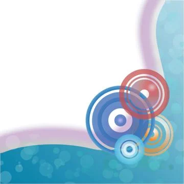 Circle and wave Stock Illustration