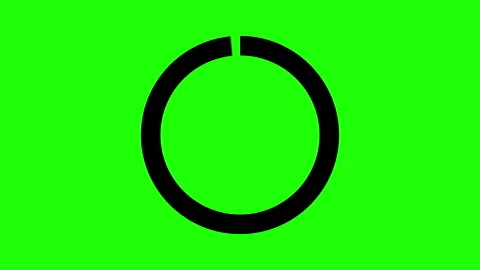Circle Animated Green Screen 4K UHD Stock Footage 312410339
