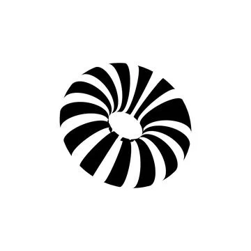 Circle animation in donut shape vector Stock Illustration