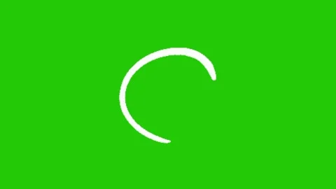 Circle animation on green screen 库存影片 332209783