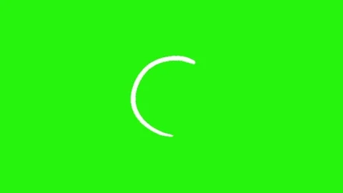 Circle animation on green screen 動画素材 334772048