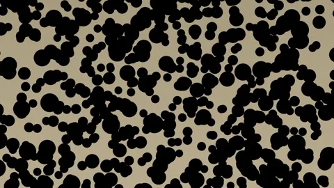 Circle Animation: Serene Dot Circle Pattern Drift Crisscrossing Stock Footage 302766853