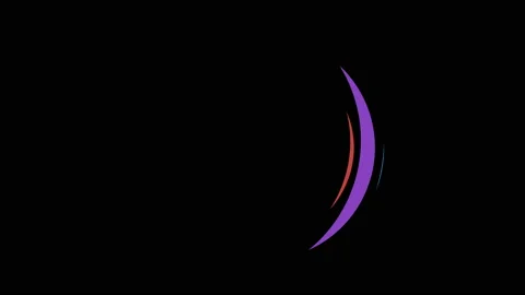 Circle animation shape elements animation with optional luma matte. 4k Stock Footage 151676951