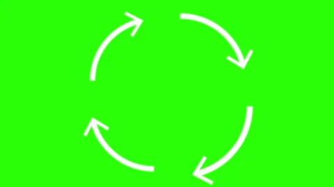 Circle arrow 3 4 step cycle flow step process cycle arrow next process gree.. Stock Footage 283618466