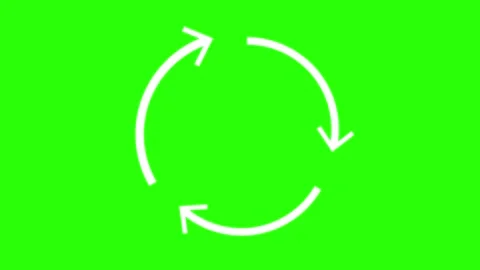 Circle arrow 3 4 step cycle flow step process cycle arrow next process gree.. Stock Footage 283618499