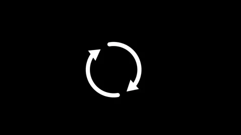 Circle Arrow icon animated video Stock Footage 291427356