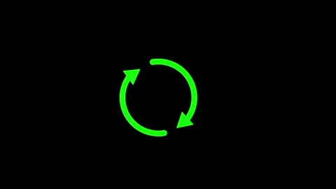 Circle Arrow icon animated video Video stock 291427357