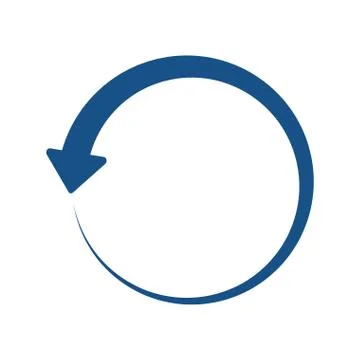 Circle of an arrow icon. Direction design. Vector graphic Stock Illustration