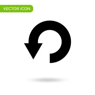 Circle arrow icon. minimal and creative icon isolated on white background. ve Stock Illustration