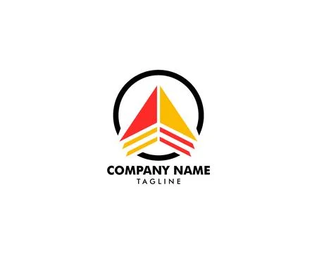 Circle Arrow Logo Template Vector Design Stock Illustration